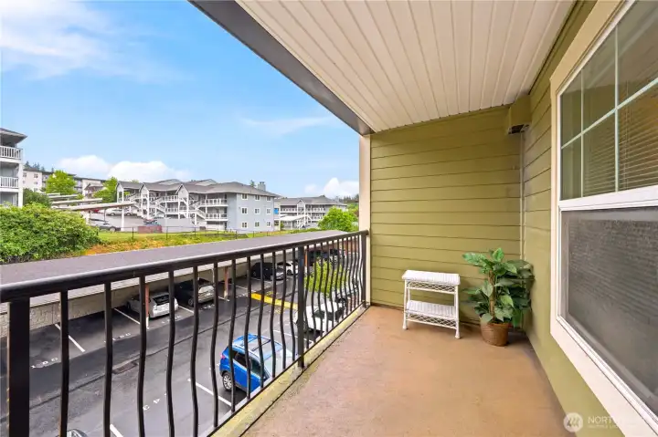 Balcony. Furniture included