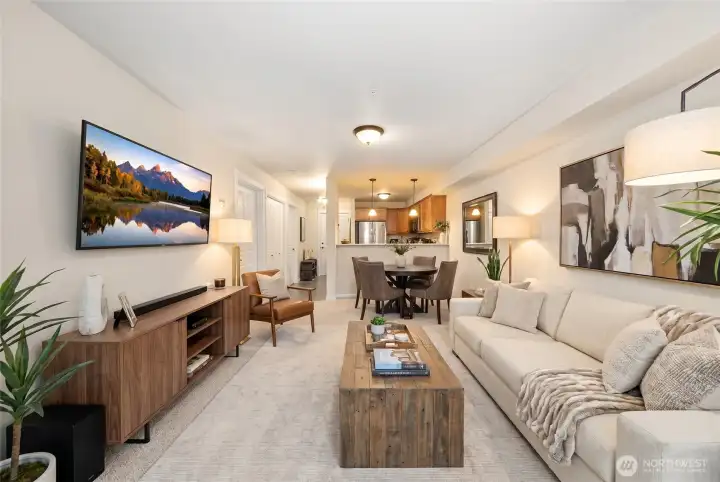 Living Room Virtual Staging