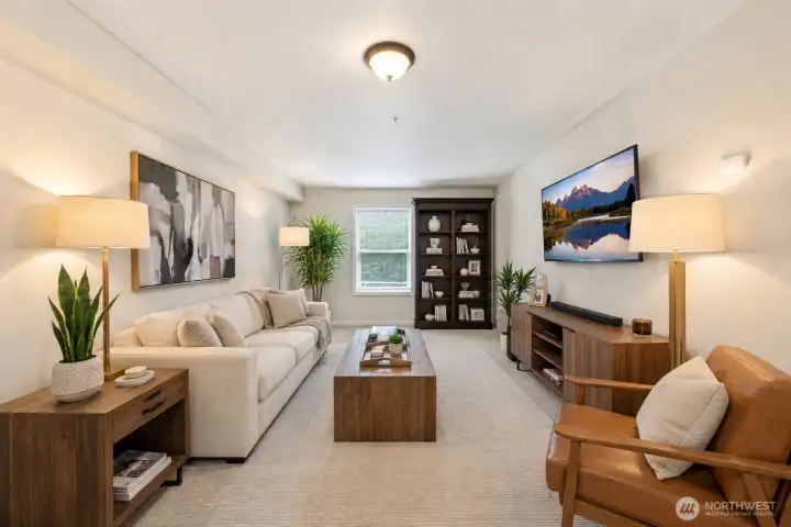 Living Room Virtual Staging