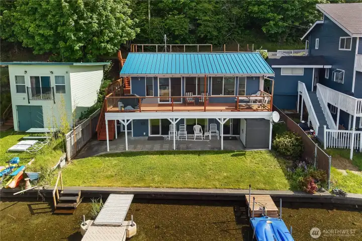Launch, lounge, swim, and entertain from your own dock and lakeside yard. Launch, lounge, swim, and entertain from your own dock and lakeside yard.
