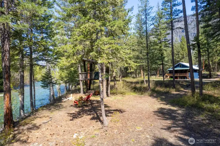 From cabin to campfire to treehouse, every path leads back to the Methow River. From cabin to campfire to treehouse, every path leads back to the Methow River.