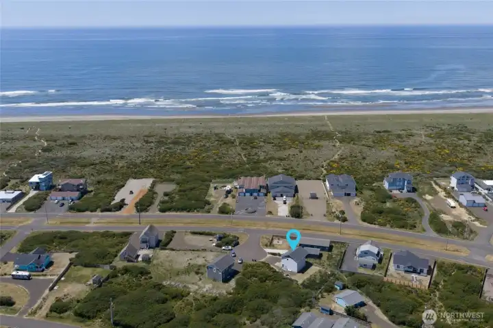 Across from the Pacific Ocean