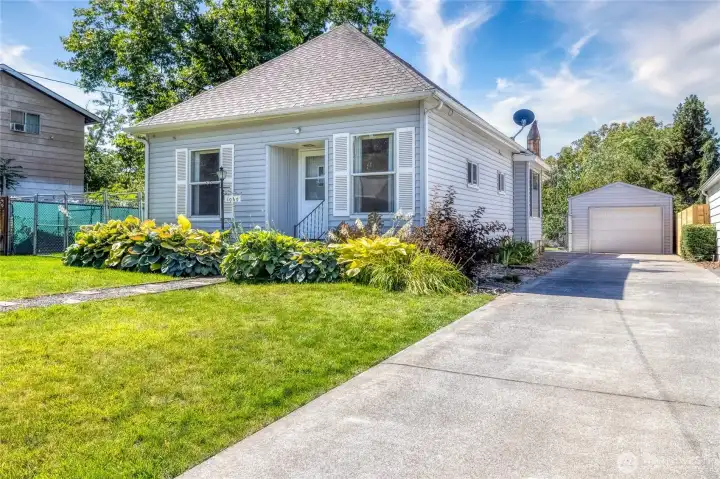 Two Bedroom One bath home with a detached Garage and Shop behind Two Bedroom One bath home with a detached Garage and Shop behind