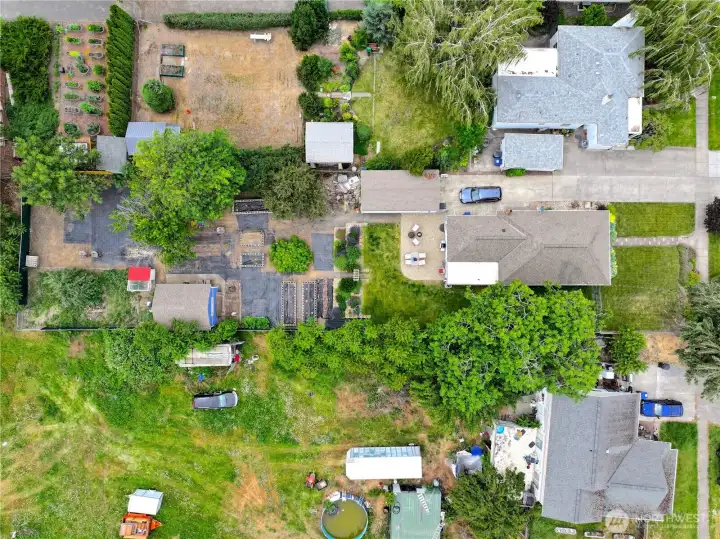 Top down view of both parcels Top down view of both parcels