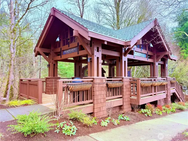 Picnic Shelter & Info Center.