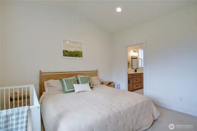 Spacious primary suite with ensuite and walk-in closet