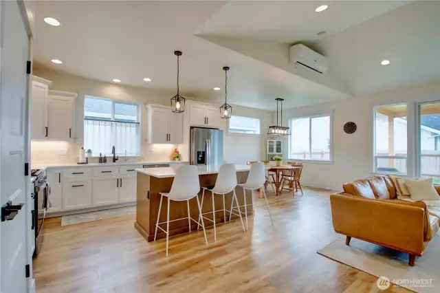 Open floor plan for easy flow, relaxation or entertainment
