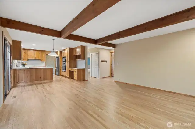Expansive views illuminate the open and free-flowing floorplan.