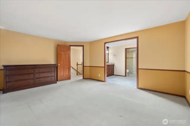 Primary bedroom from a different angle.