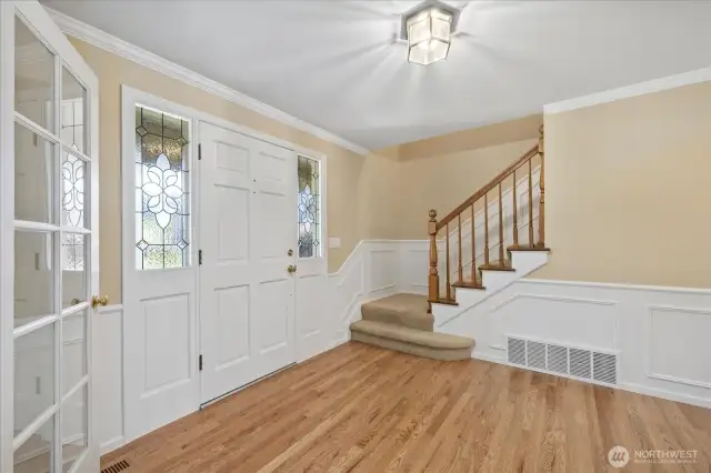 This clean and bright foyer introduces you to this wonderful home.