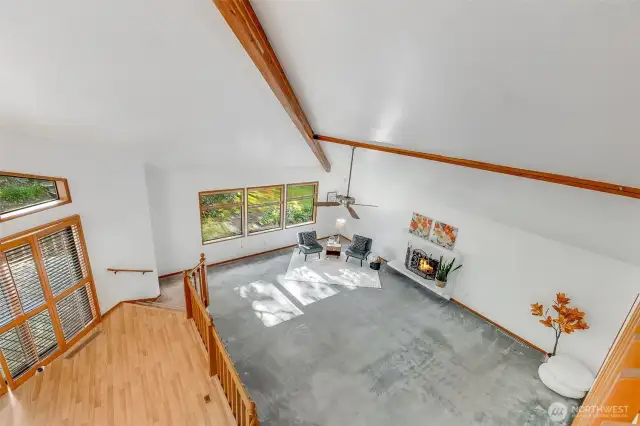 View from upper loft