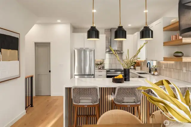 Staged photos of model home