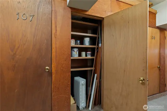 Storage room 106.