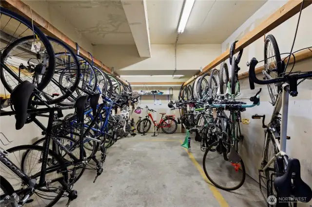 Bike room.