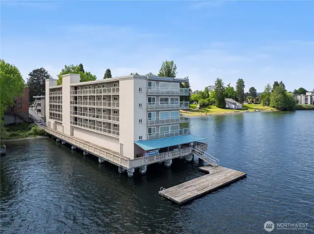 Located next to Madison Park beach and across the street from the park.