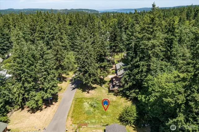 Great location on paved dead-end street.