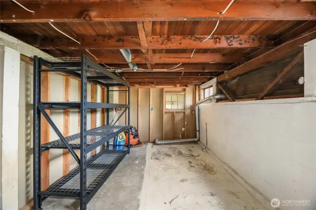 Basement storage area