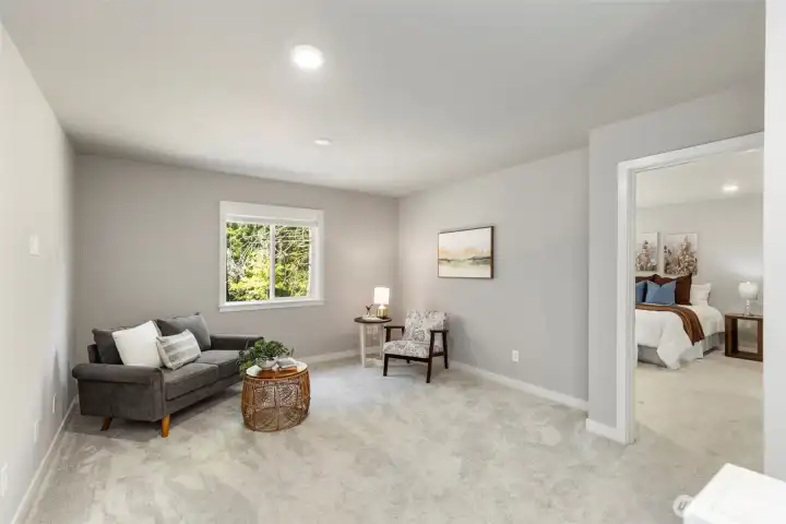 2nd living space upstairs.