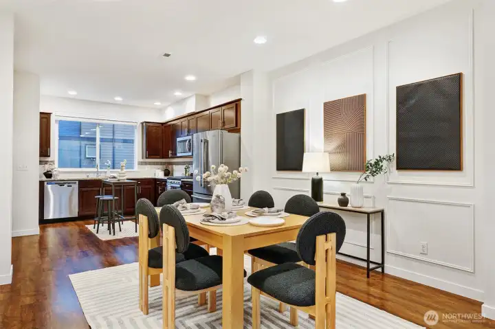 Flexibility for kitchen and dining layout