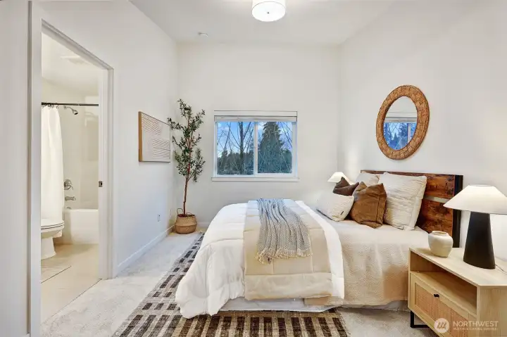 Large second bedroom with ensuite and walk-in closet