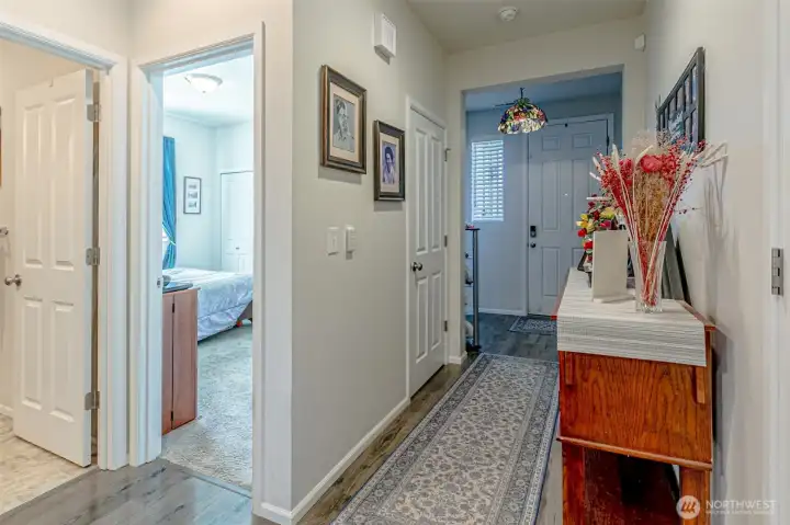 Entry way looking to the front door