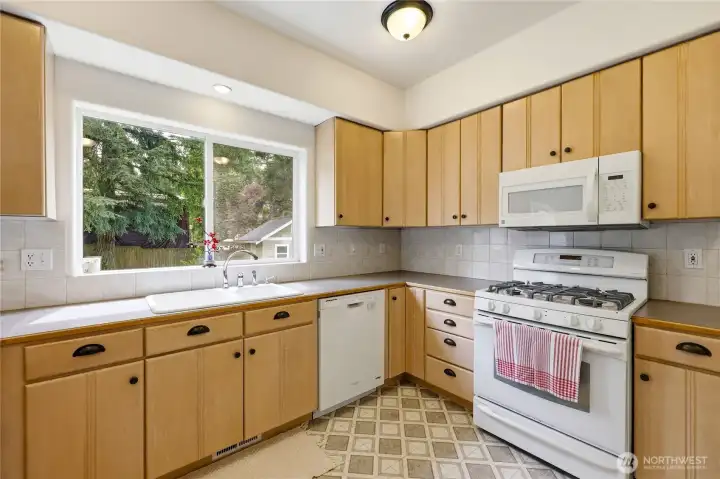 Plenty of cabinet space!