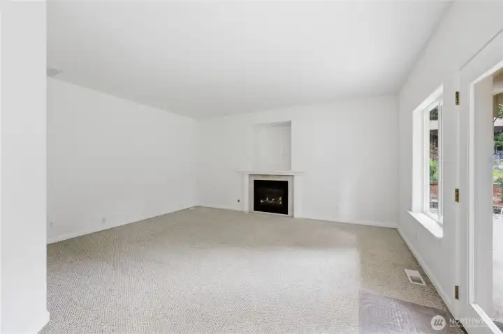 The unstaged family room