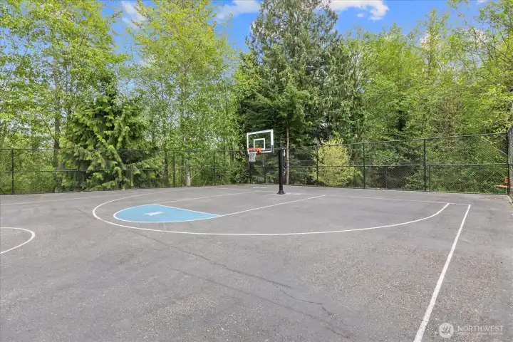 Community basketball court.