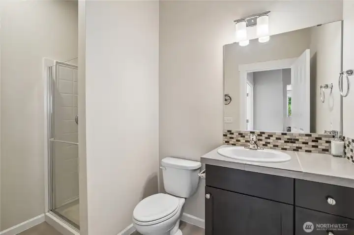 3/4 bath downstairs