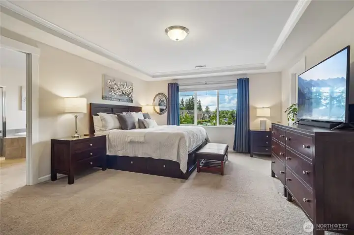 Spacious primary suite with TWO closets!