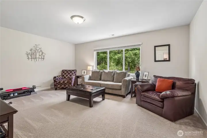 Bonus Room for movie nights, playroom or gaming