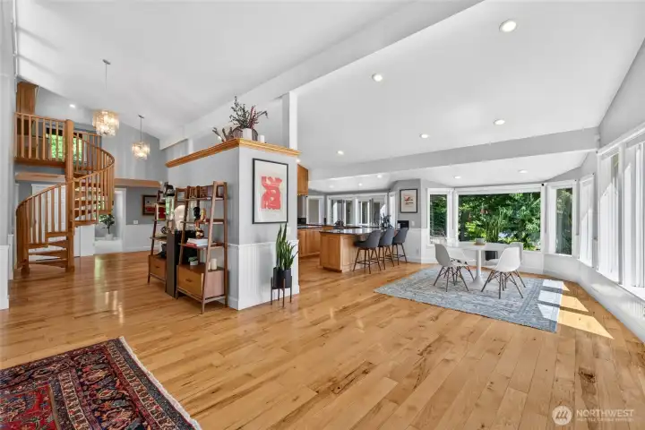 From the moment you enter, this home is designed to capture the view from nearly every room. The 5195 square foot residence is filled with natural light, soaring vaulted ceilings and expansive windows that blur the line between indoors and out. From the moment you enter, this home is designed to capture the view from nearly every room. The 5195 square foot residence is filled with natural light, soaring vaulted ceilings and expansive windows that blur the line between indoors and out.
