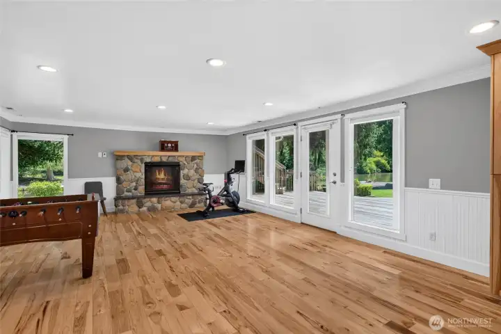 The lower level also offers a walk in crawl space and a wall of built in cabinets offering additional storage The lower level also offers a walk in crawl space and a wall of built in cabinets offering additional storage