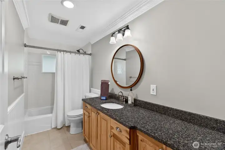 Lower level full bathroom Lower level full bathroom