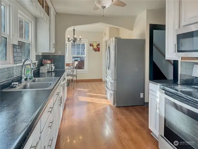 Kitchen with eating space