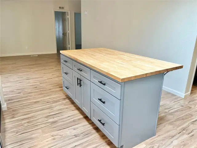 Beautiful Butcher Block Counter