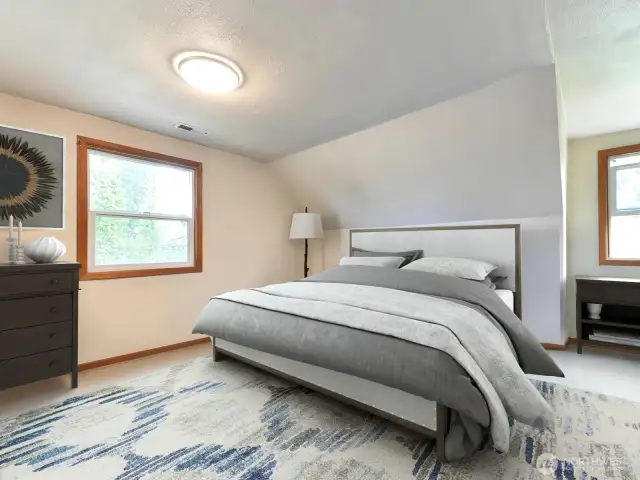 Upstairs main room staged