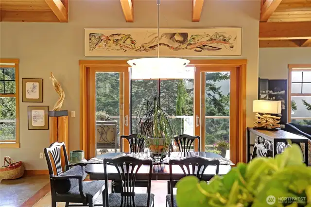 Dining Area with Slider to Deck
