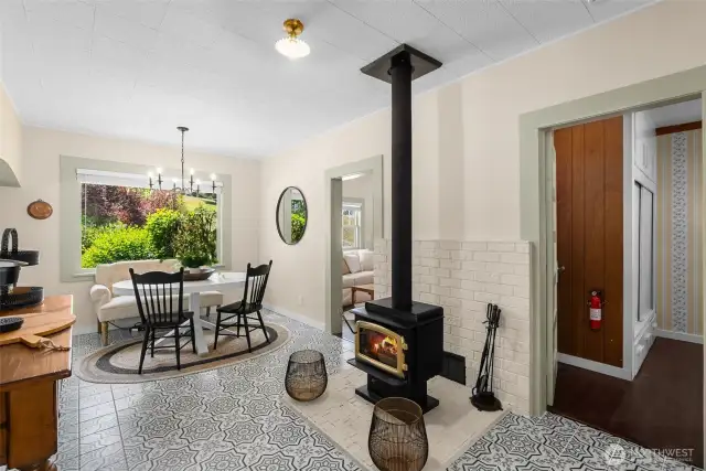 wood burning stove