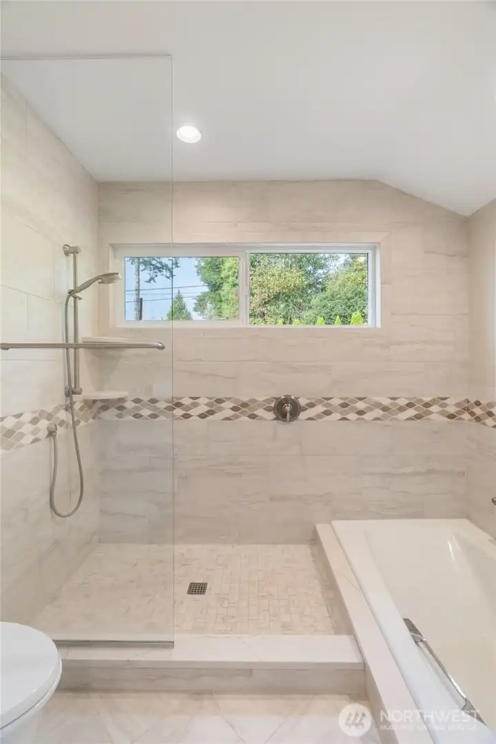 Primary Bathroom with drop in tub