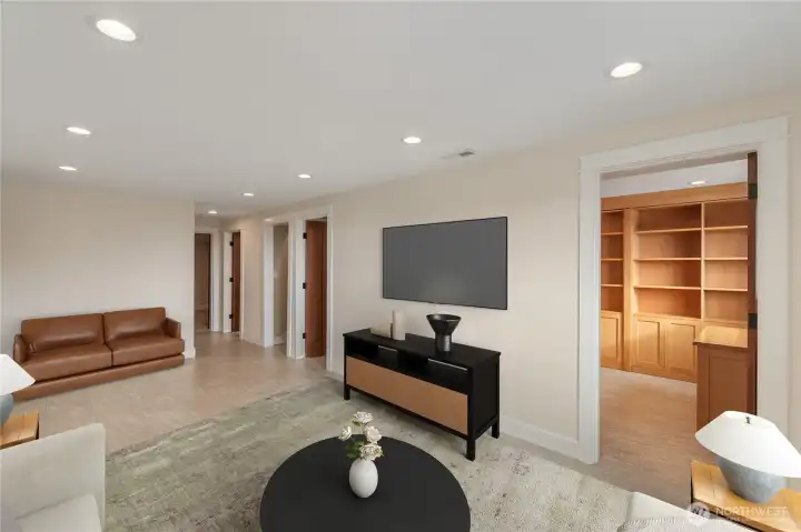 family room/ bonus room on the lower level