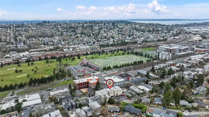 A magnificent territorial view of Magnolia and the Interbay Golf and athletic fields.