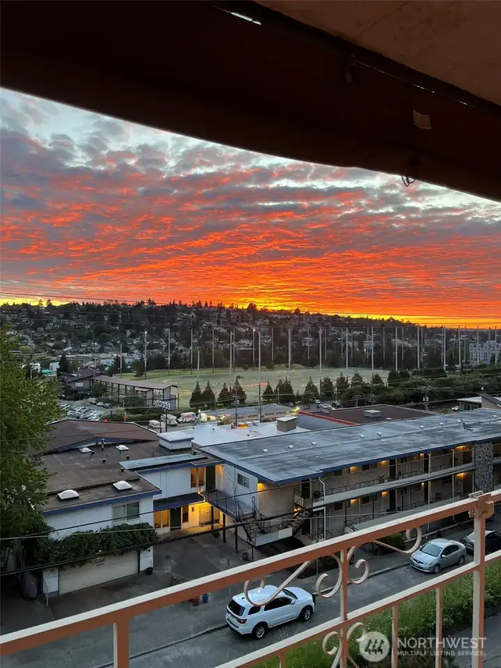 View of Interbay Golf  Center and Magnolia from the balcony