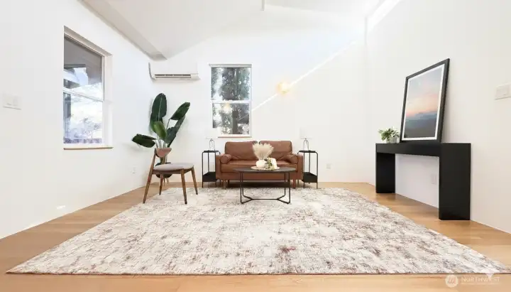 Inviting living room w/ tons of natural light