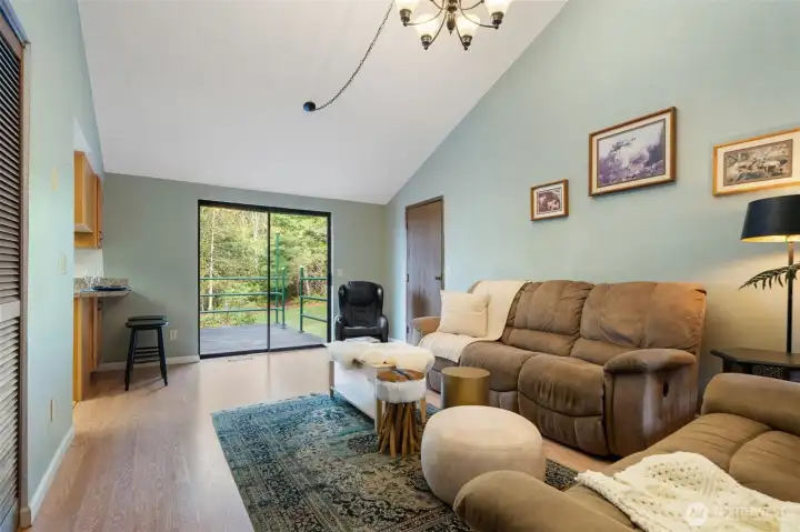 Family room just inside the entryway.