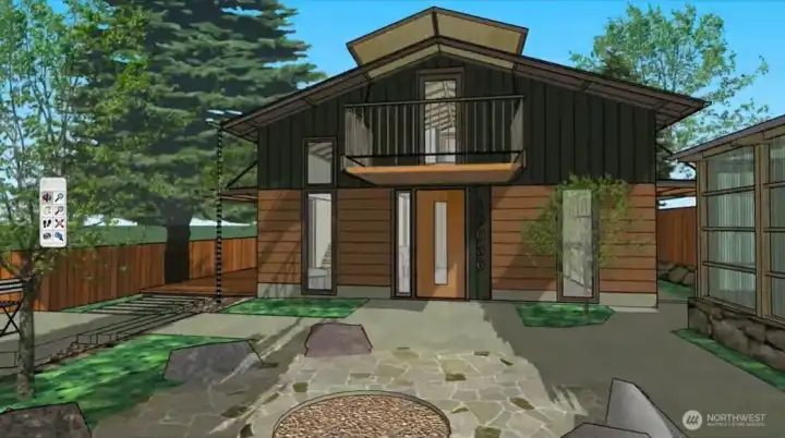 cottage rendering - front