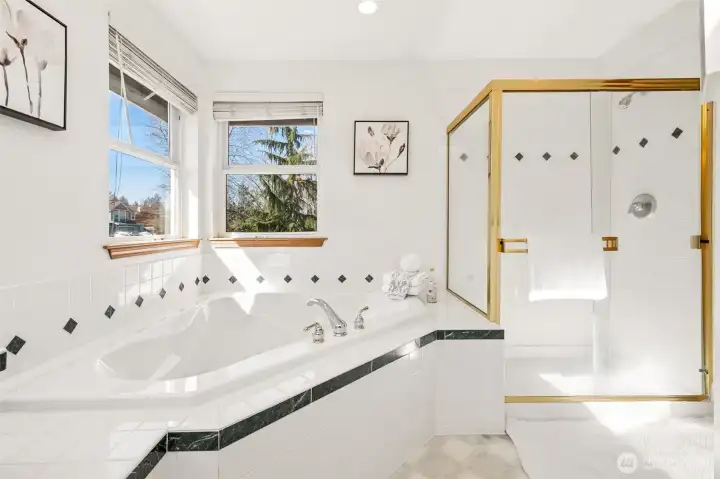 Let the daylight in to brighten your in-home spa-like experience!