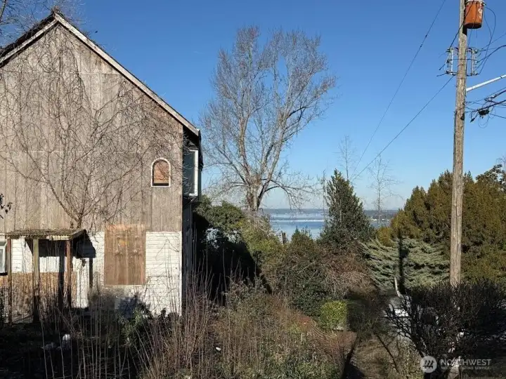 VALUE IN THE LAND - View from south end of Property looking North - views of Lake Washington and Cascade Mountains