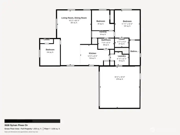 The floor plan of this special place to call home.