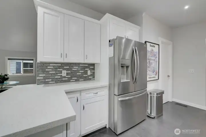 The kitchen is a chefs dream, everything is spotless.
